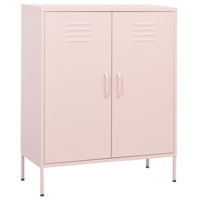 Armoire de rangement Rose 80x35x101,5 cm Acier – Image 1