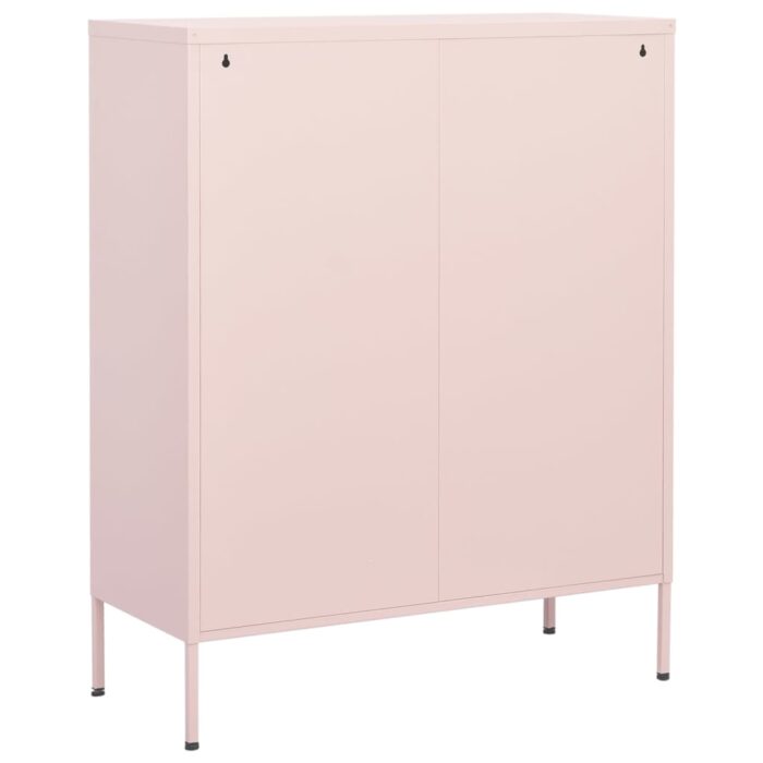Armoire de rangement Rose 80x35x101,5 cm Acier – Image 6