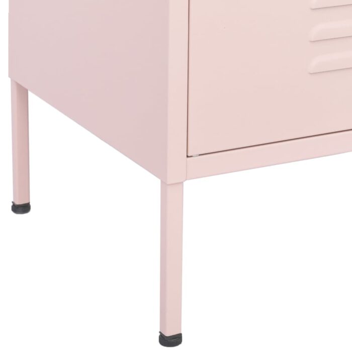 Armoire de rangement Rose 80x35x101,5 cm Acier – Image 7