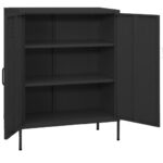 Armoire de rangement Anthracite 80x35x101,5 cm Acier – Image 3