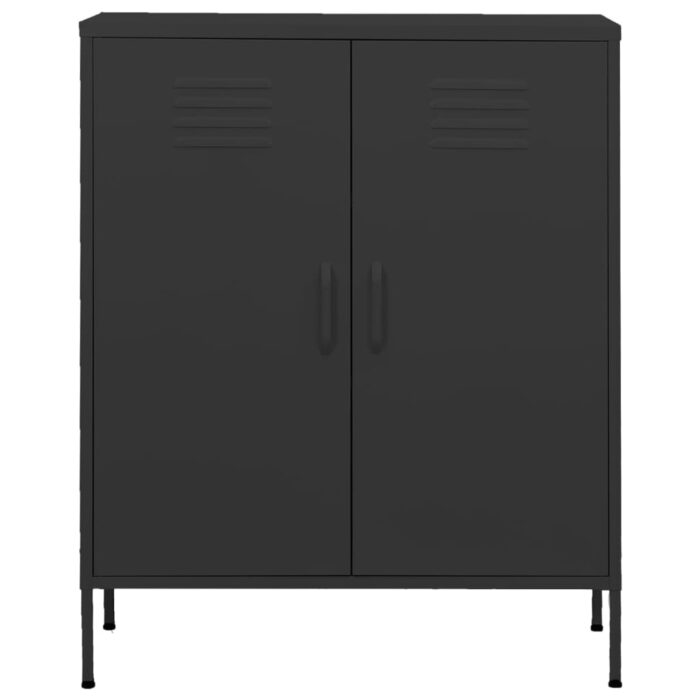 Armoire de rangement Anthracite 80x35x101,5 cm Acier – Image 4