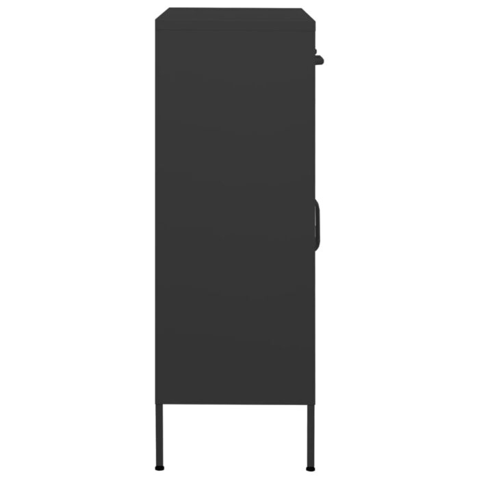 Armoire de rangement Anthracite 80x35x101,5 cm Acier – Image 5
