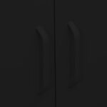 Armoire de rangement Noir 80x35x101,5 cm Acier – Image 2