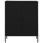 Armoire de rangement Noir 80x35x101,5 cm Acier – Image 4