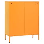 Armoire de rangement Jaune moutarde 80x35x101,5 cm Acier – Image 5