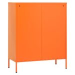 Armoire de rangement Orange 80x35x101,5 cm Acier – Image 4