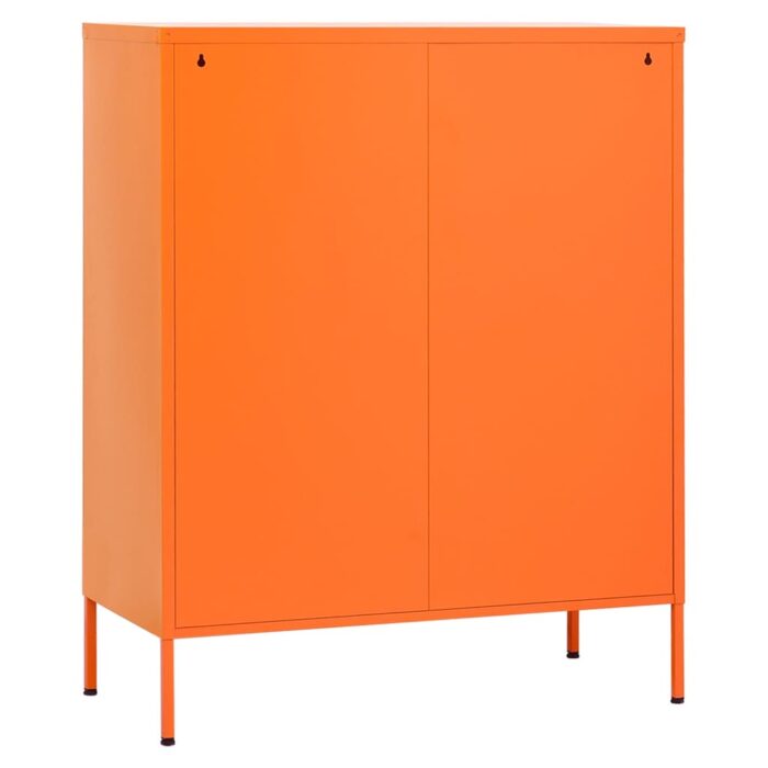 Armoire de rangement Orange 80x35x101,5 cm Acier – Image 4