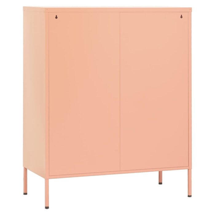 Armoire de rangement Rose 80x35x101,5 cm Acier – Image 5