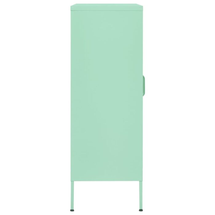 Armoire de rangement Vert menthe 80x35x101,5 cm Acier – Image 4