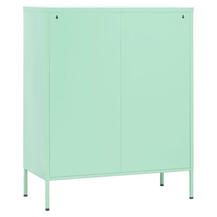 Armoire de rangement Vert menthe 80x35x101,5 cm Acier – Image 5