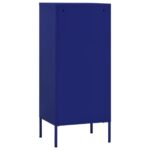 Armoire de rangement Bleu marine 42,5x35x101,5 cm Acier – Image 4