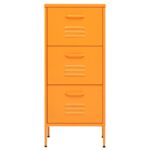Armoire de rangement Jaune moutarde 42,5x35x101,5 cm Acier – Image 2