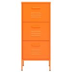 Armoire de rangement Orange 42,5x35x101,5 cm Acier – Image 2
