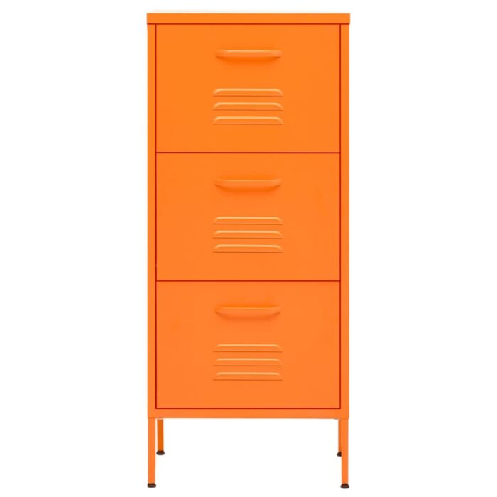 Armoire de rangement Orange 42,5x35x101,5 cm Acier – Image 2