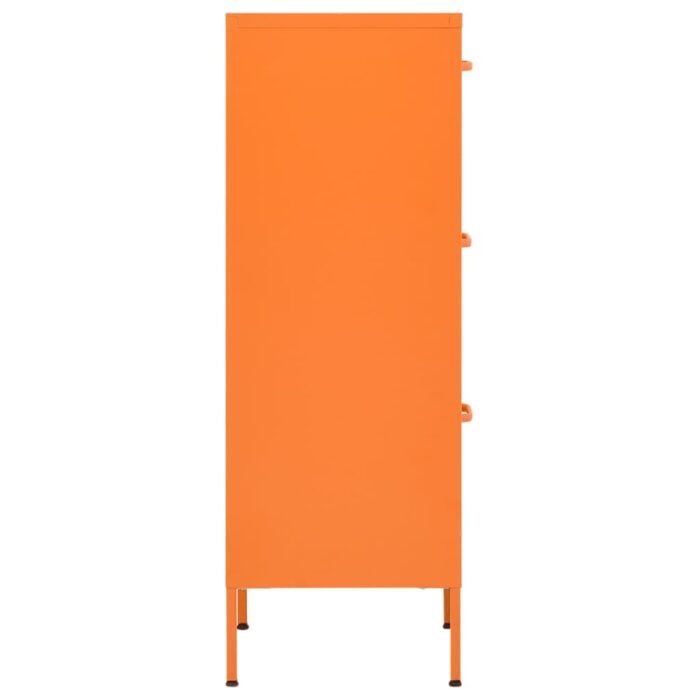 Armoire de rangement Orange 42,5x35x101,5 cm Acier – Image 3