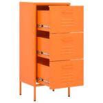 Armoire de rangement Orange 42,5x35x101,5 cm Acier – Image 5