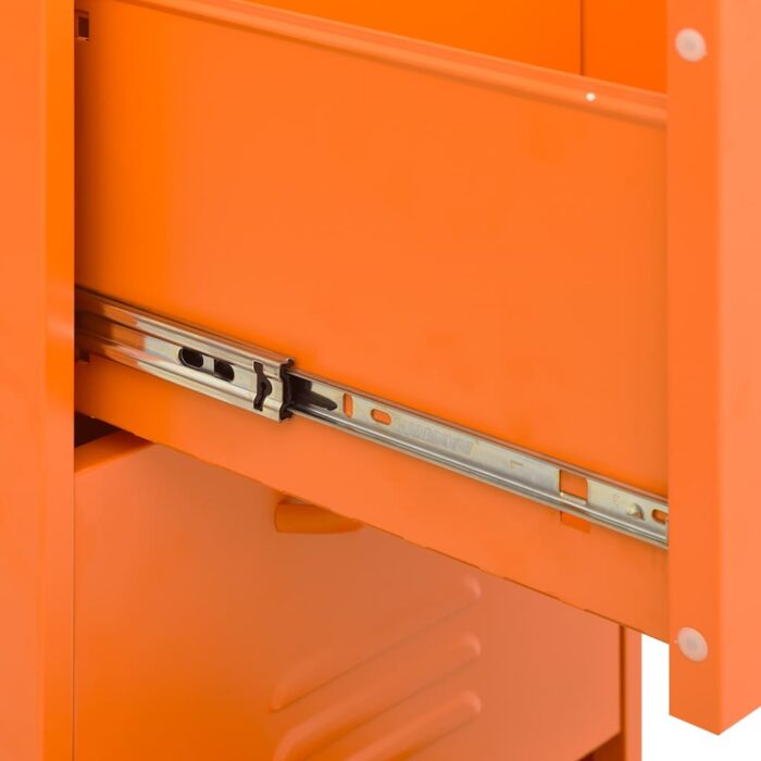 Armoire de rangement Orange 42,5x35x101,5 cm Acier – Image 7