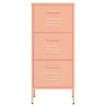 Armoire de rangement Rose 42,5x35x101,5 cm Acier – Image 2