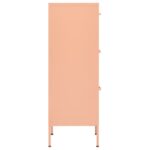 Armoire de rangement Rose 42,5x35x101,5 cm Acier – Image 3