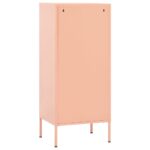Armoire de rangement Rose 42,5x35x101,5 cm Acier – Image 4