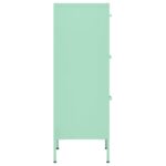 Armoire de rangement Vert menthe 42,5x35x101,5 cm Acier – Image 3
