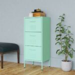 Armoire de rangement Vert menthe 42,5x35x101,5 cm Acier