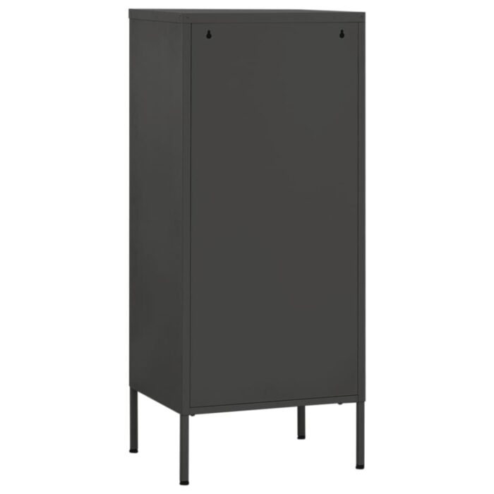 Armoire de rangement Anthracite 42,5x35x101,5 cm Acier – Image 4