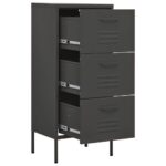 Armoire de rangement Anthracite 42,5x35x101,5 cm Acier – Image 5