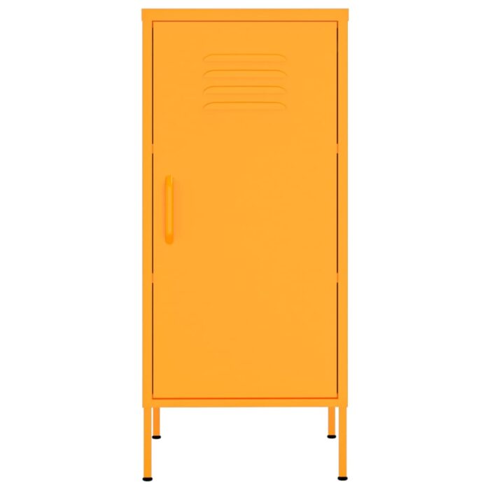Armoire de rangement Jaune moutarde 42,5x35x101,5 cm Acier – Image 2