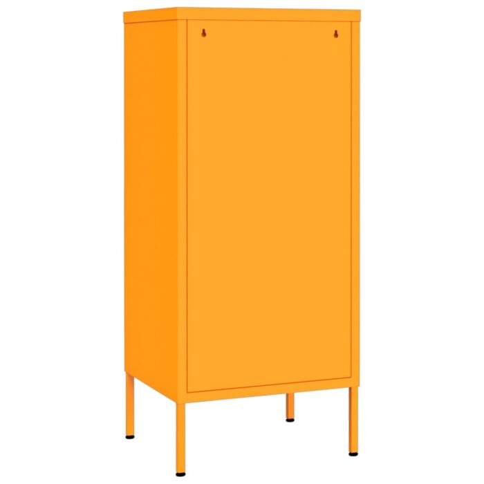 Armoire de rangement Jaune moutarde 42,5x35x101,5 cm Acier – Image 4