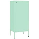 Armoire de rangement Vert menthe 42,5x35x101,5 cm Acier – Image 3