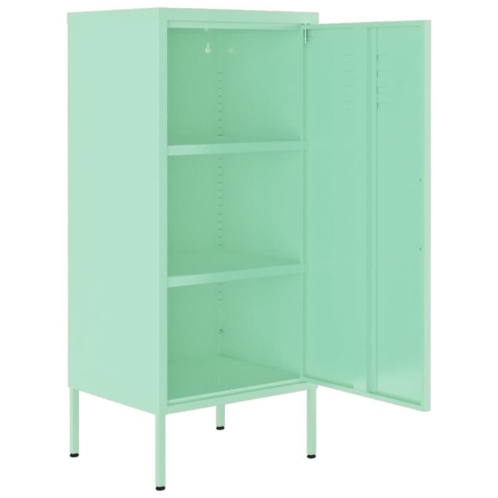 VXL8720286565063_g_en_hd_4.jpg Armoire de rangement Vert menthe 42,5x35x101,5 cm Acier – Image 4