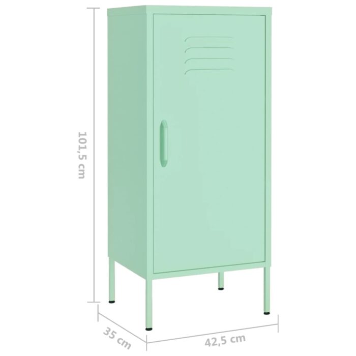 VXL8720286565063_g_en_hd_6.jpg Armoire de rangement Vert menthe 42,5x35x101,5 cm Acier – Image 6