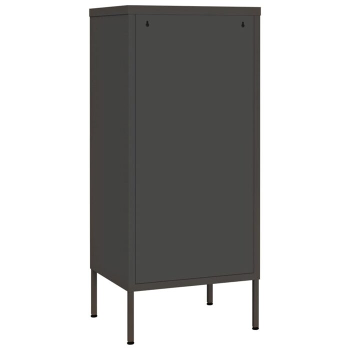 Armoire de rangement Anthracite 42,5x35x101,5 cm Acier – Image 3
