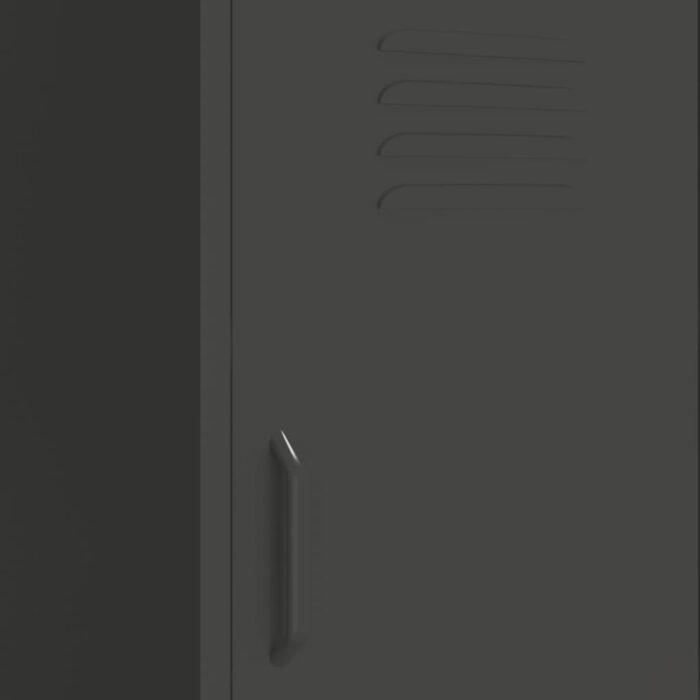 Armoire de rangement Anthracite 42,5x35x101,5 cm Acier – Image 5