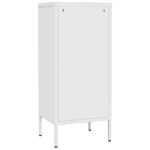 Armoire de rangement Blanc 42,5x35x101,5 cm Acier – Image 4