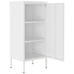 Armoire de rangement Blanc 42,5x35x101,5 cm Acier – Image 5