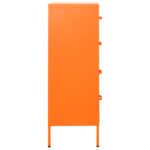 Commode Orange 80x35x101,5 cm Acier – Image 4