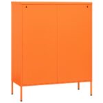 Commode Orange 80x35x101,5 cm Acier – Image 5