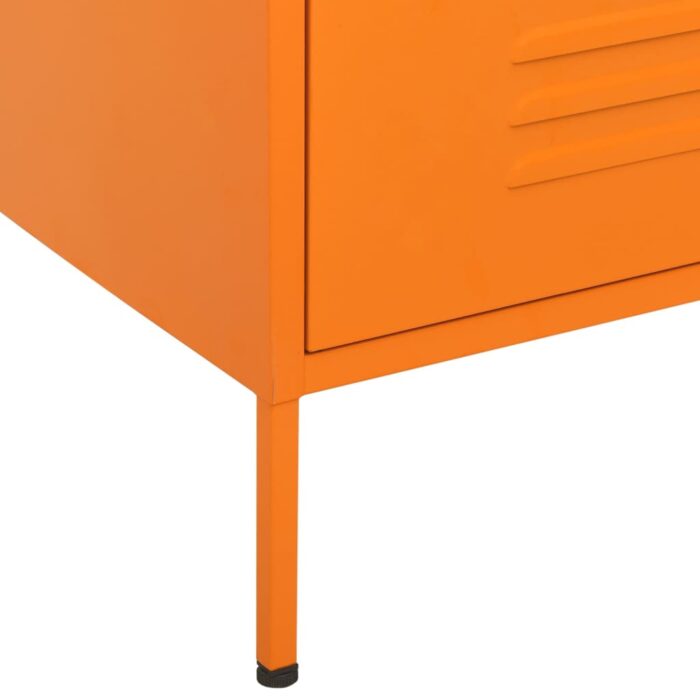 Commode Orange 80x35x101,5 cm Acier – Image 6