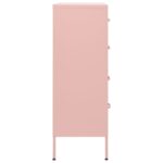 Commode Rose 80x35x101,5 cm Acier – Image 4