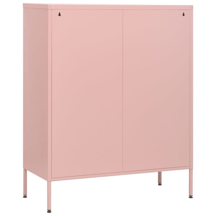 Commode Rose 80x35x101,5 cm Acier – Image 5