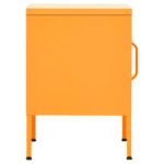 Table de chevet Jaune moutarde 35x35x51 cm Acier – Image 4