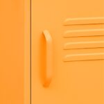 Table de chevet Jaune moutarde 35x35x51 cm Acier – Image 5