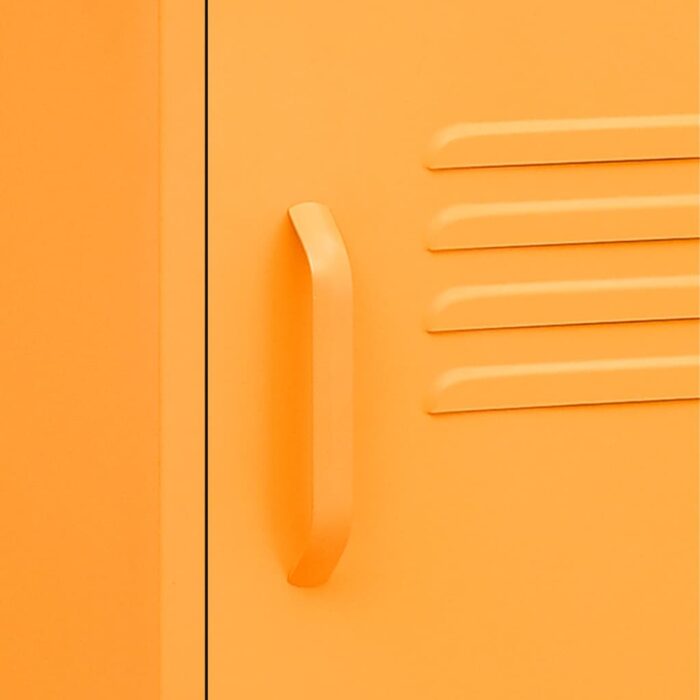 Table de chevet Jaune moutarde 35x35x51 cm Acier – Image 5