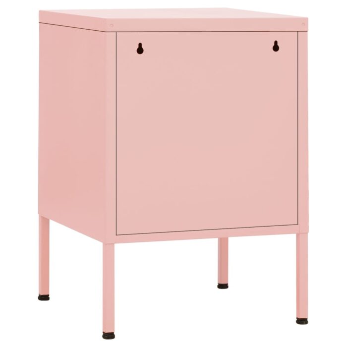 Table de chevet Rose 35x35x51 cm Acier – Image 4