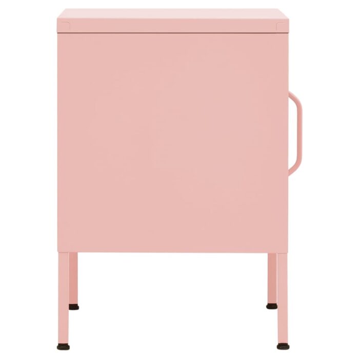 Table de chevet Rose 35x35x51 cm Acier – Image 5