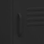 Table de chevet Noir 35x35x51 cm Acier – Image 5