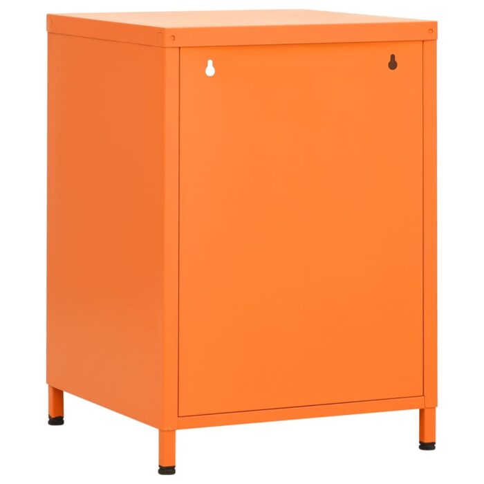 Table de chevet Orange 35x35x51 cm Acier – Image 3