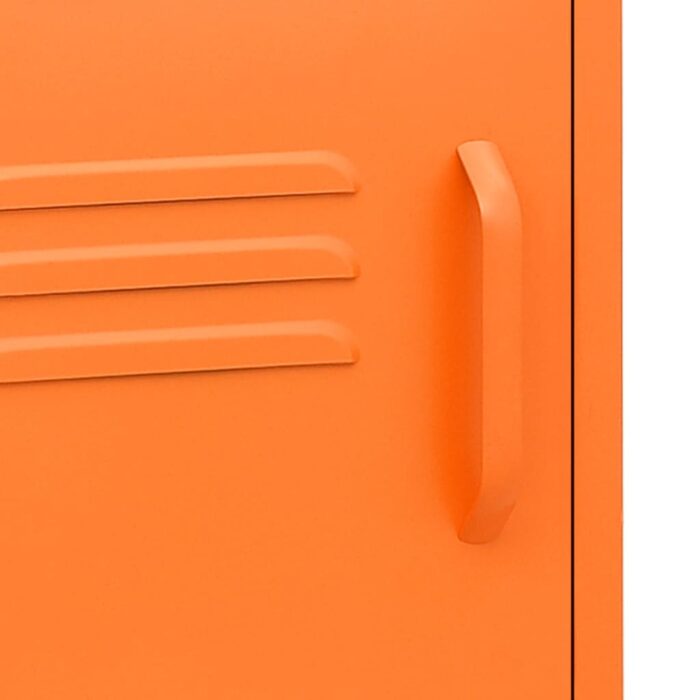 Table de chevet Orange 35x35x51 cm Acier – Image 7